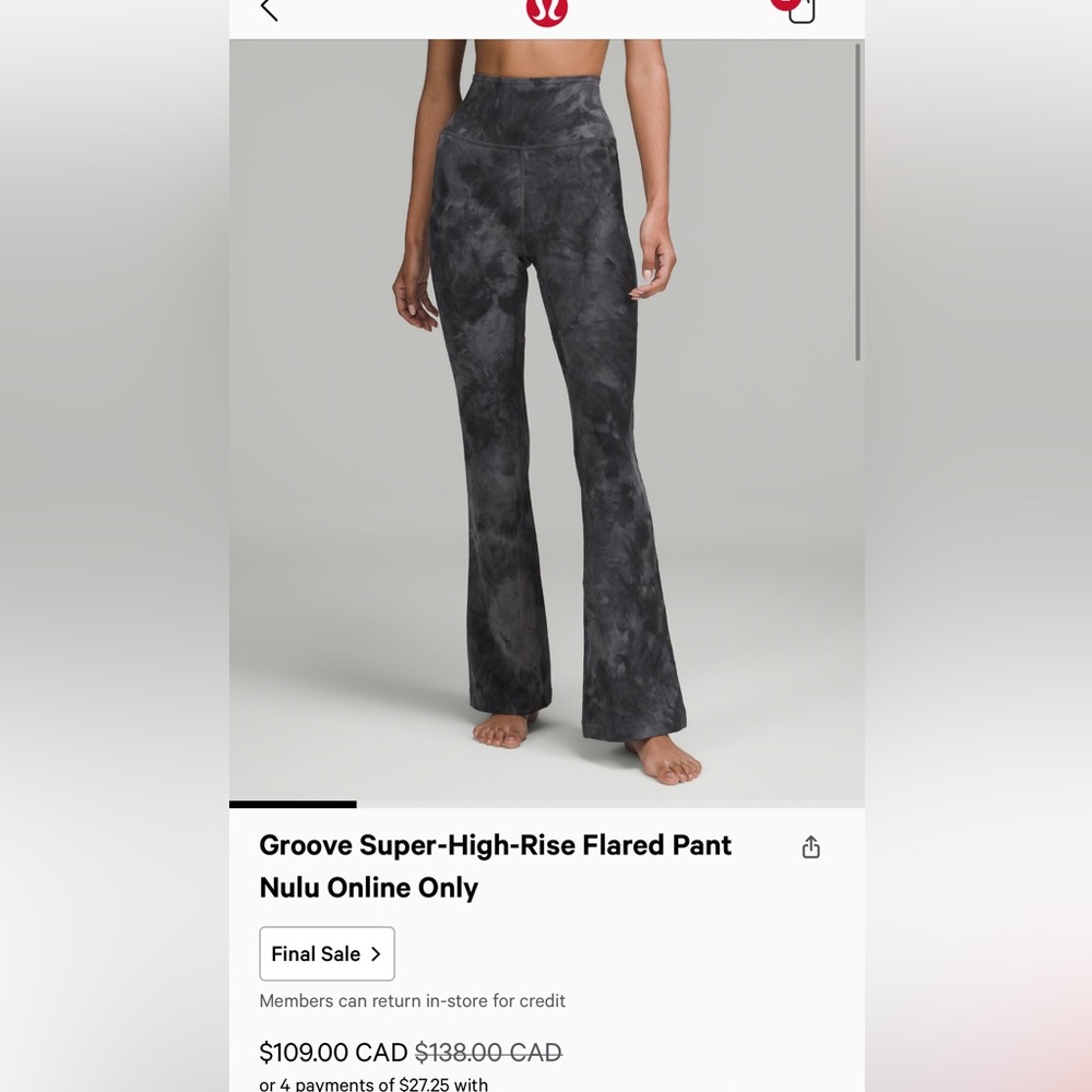 Lululemon Groove Pant
